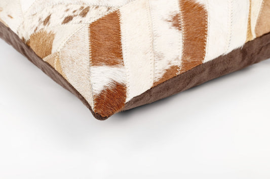 Canvello Genuine Cowhide Leather Decorative Throw Pillow