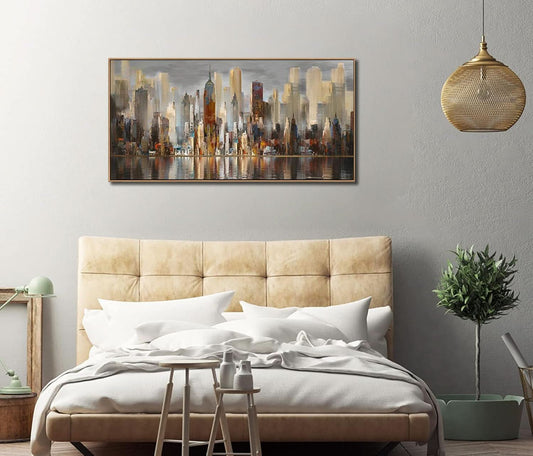 New York Cityscape Ultra High Definition Canvas Art 24x48